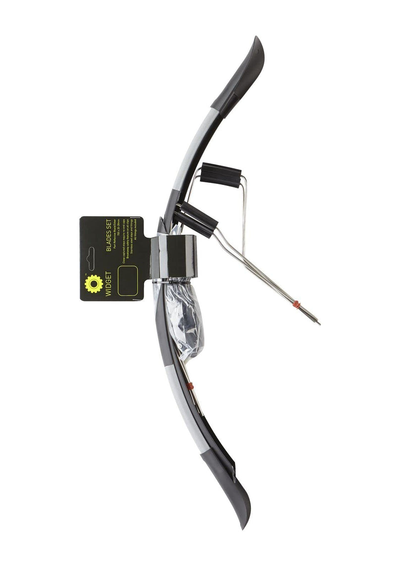 Widget Components, Mudguards, BLADES SET, Part Reflective, Black/Silver, 700c x 25-30mm