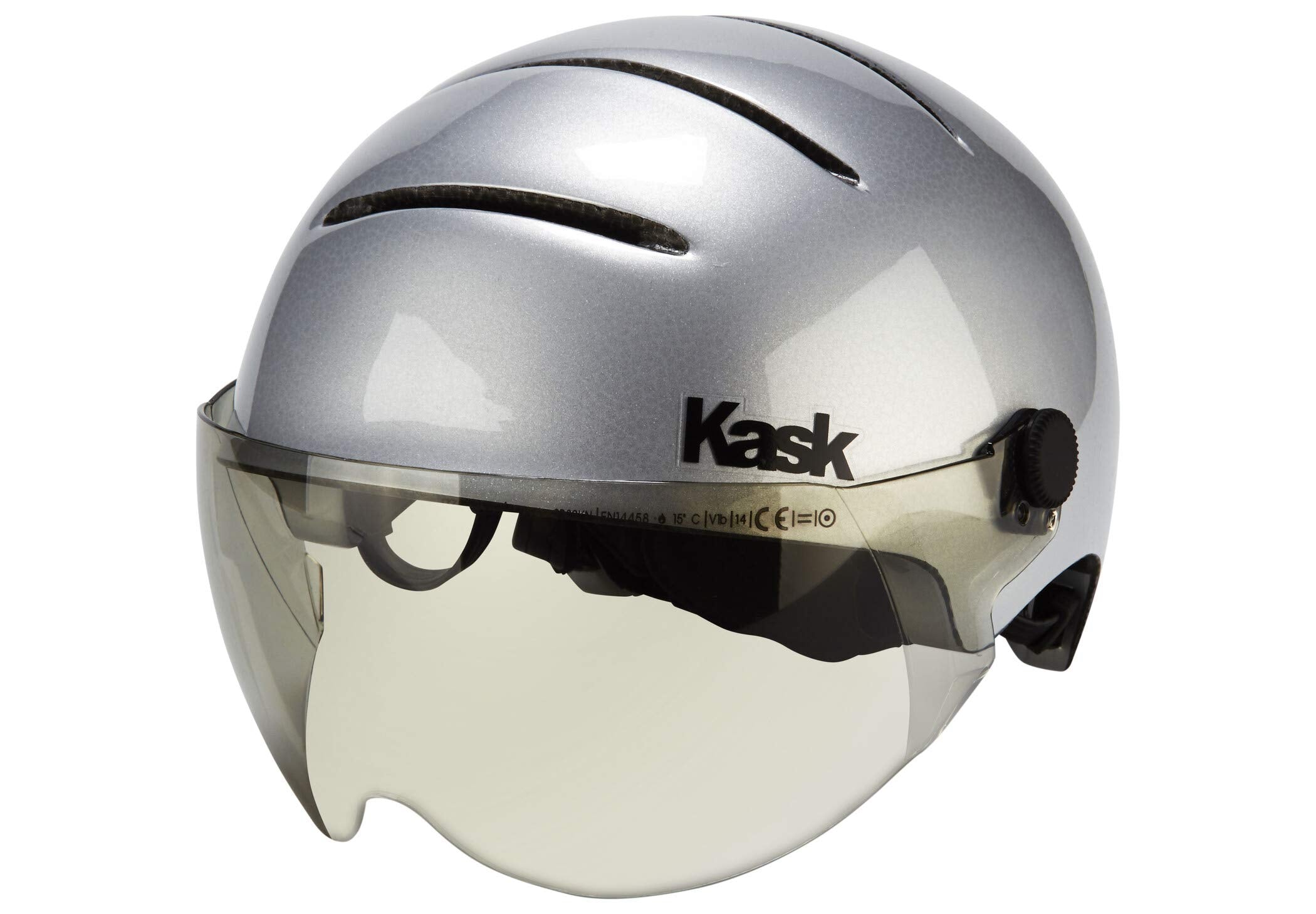 Kask Lifestyle helmet incl. visor silver Head circumference 59-62 cm 2016 Mountain Bike Cycle Helmet