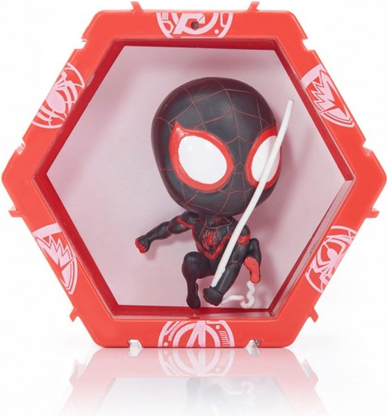 WOW! PODS Spiderman Collection - Miles Morales | Superhero Light-Up Bobble-Head Figure | Official Marvel Collectable Toys & Gifts