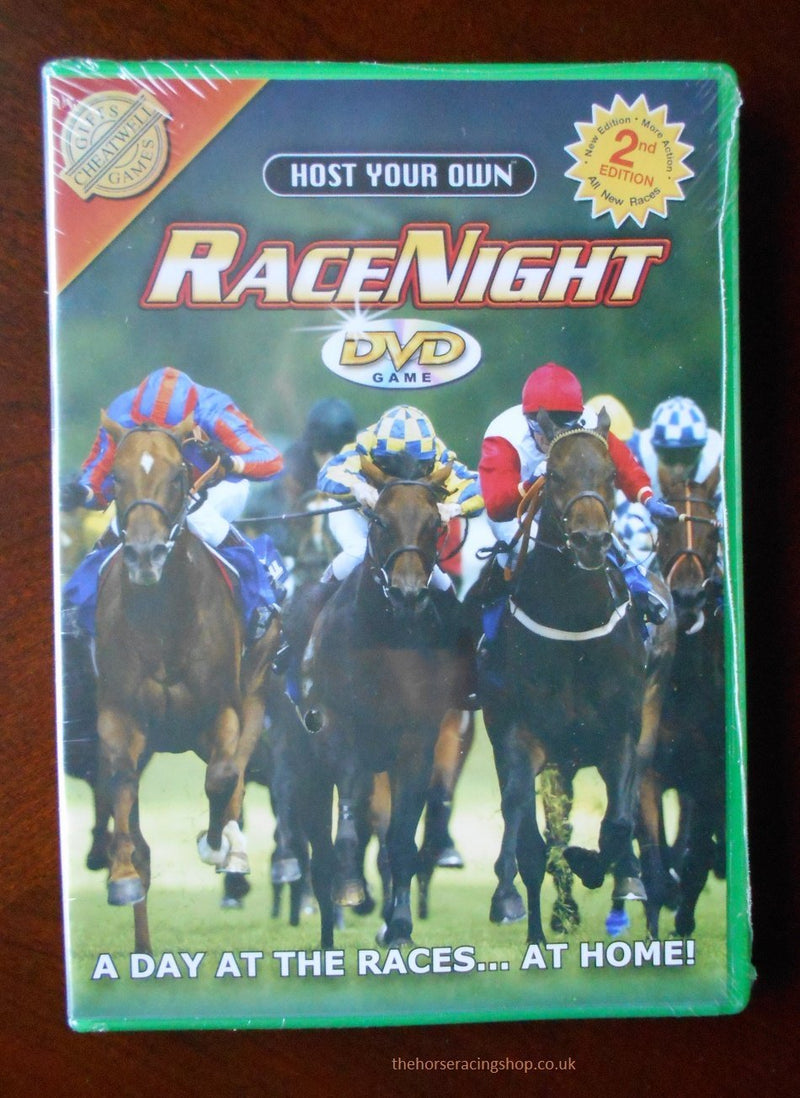 Host Your Own Racenight DVD Game 2nd Edition Disc Only Add On 16 Races Sealed