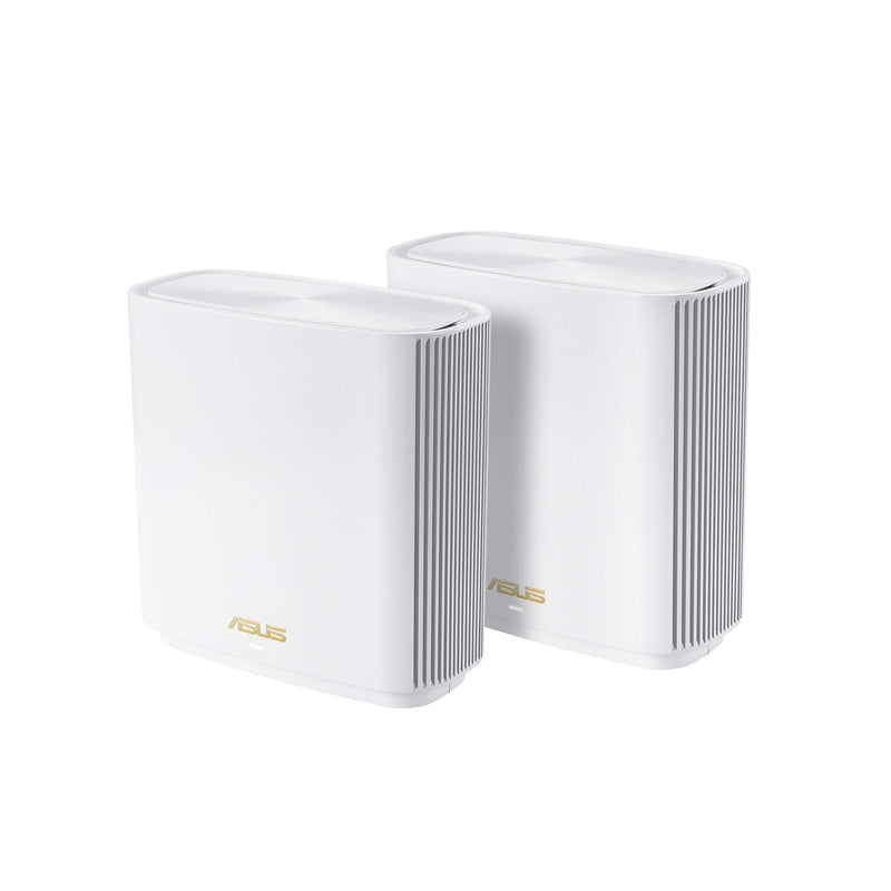 ASUS ZenWiFi AX Whole-Home Tri-Band Mesh WiFi 6 System(XT8), Coverage Up to 5500 sq ft or 510 m or 6+ Rooms, 6.6 Gbps WiFi, 3 SSIDs, 2.5G Port, White 2 Pack White WIFI6 AX6600 4 + Bedrooms