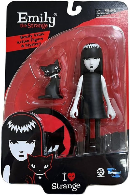 Emily the Strange figurine Bendy Emily & Mystery Kitty 25 cm