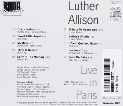 Luther Allison - Live In Paris