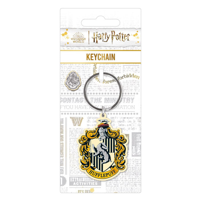 Harry Potter (Colourful Crest Hufflepuff) Metal Keychain