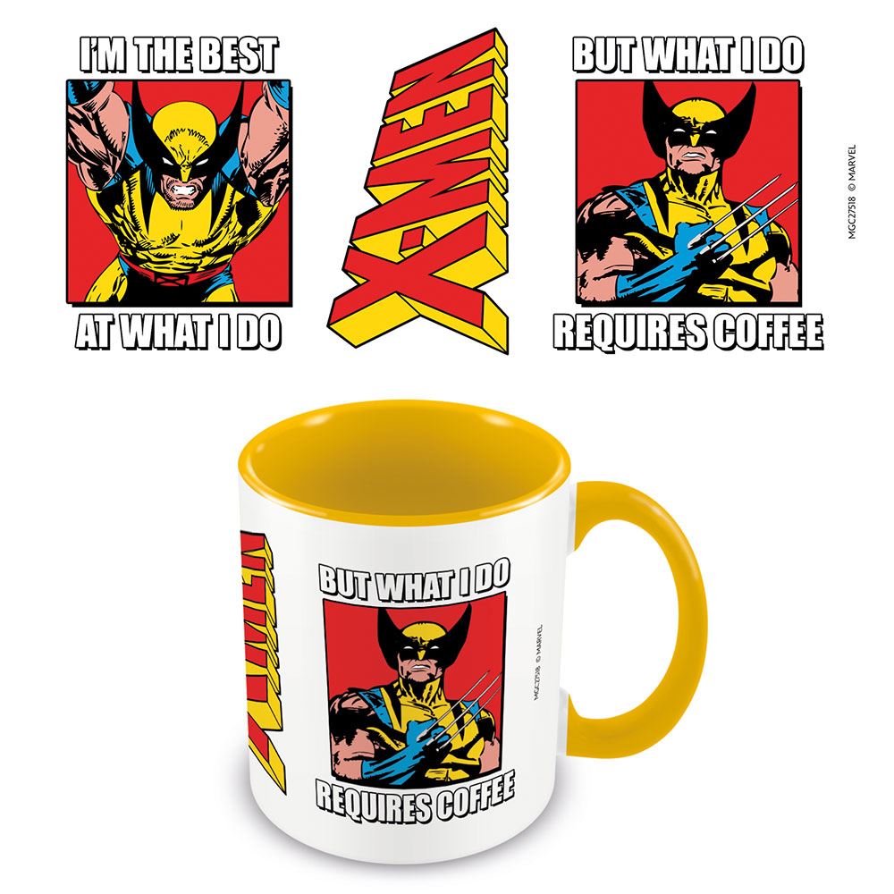 X-Men (Drink Up Bub) Yellow Coloured Inner Mug