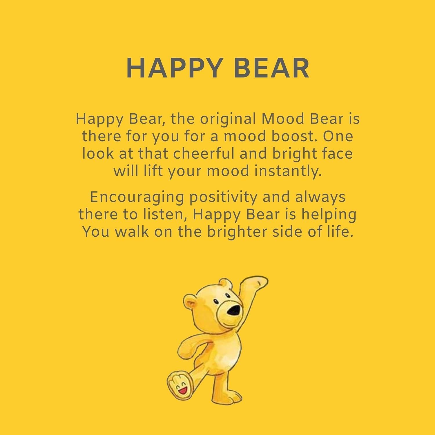 Mood Bears | Happy Teddy Bears for All Ages | Soft Plush Stuffed Animal Toy | Cuddly Teddy Bear for Babies Large Happy