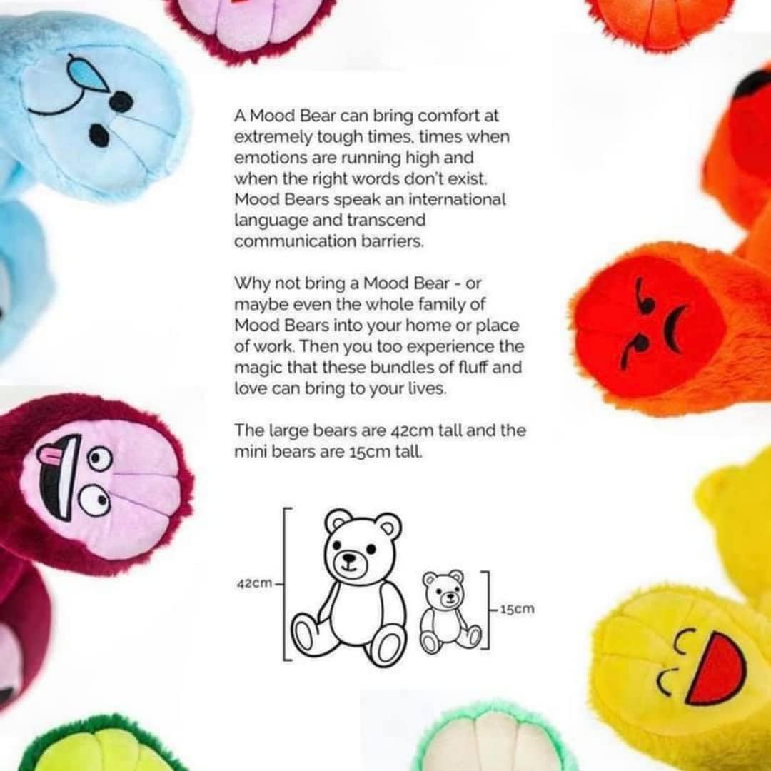 Mood Bears | Hope Bear | Teddy Bears for all ages | Soft Teddy Bear | Teddy Bear for Babies Large Hope
