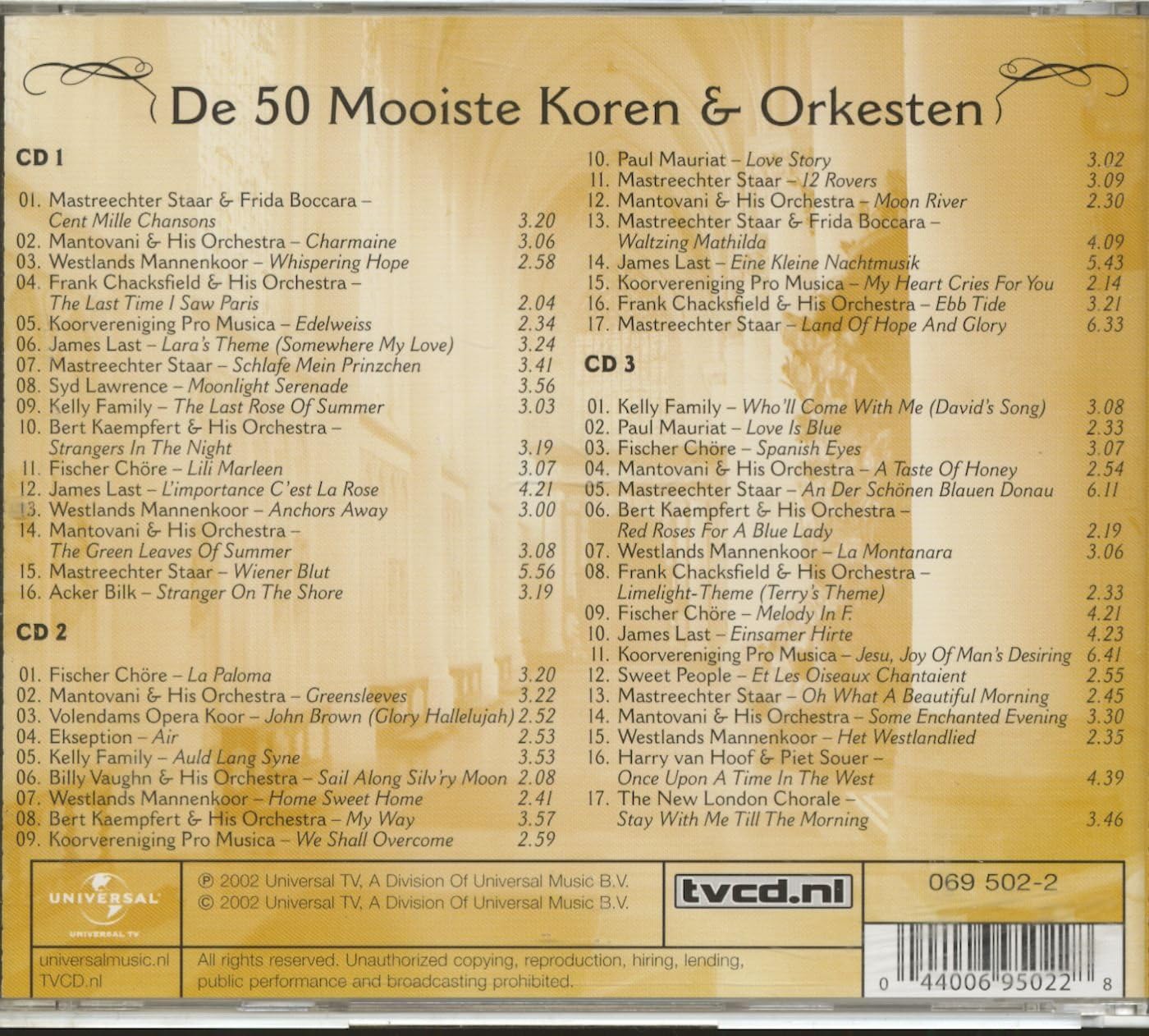 De 50 Mooisten Koren & Orkesten (3-CD