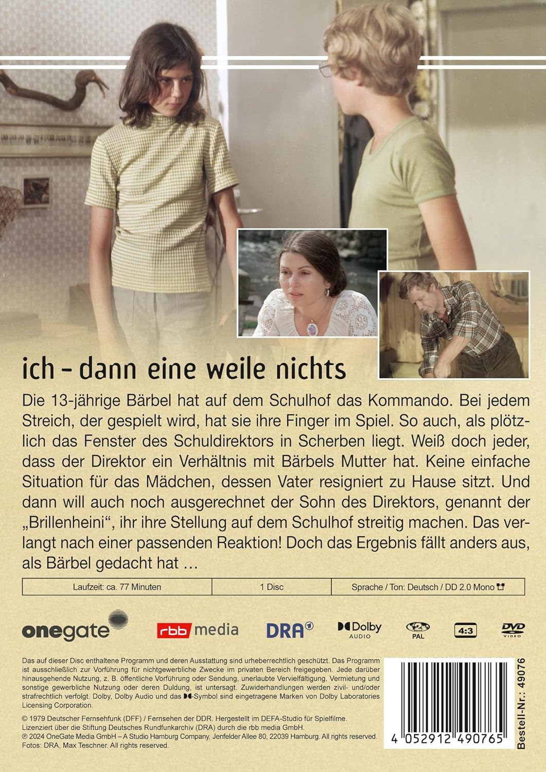 Ich - dann eine Weile nichts (DDR TV-Archiv)