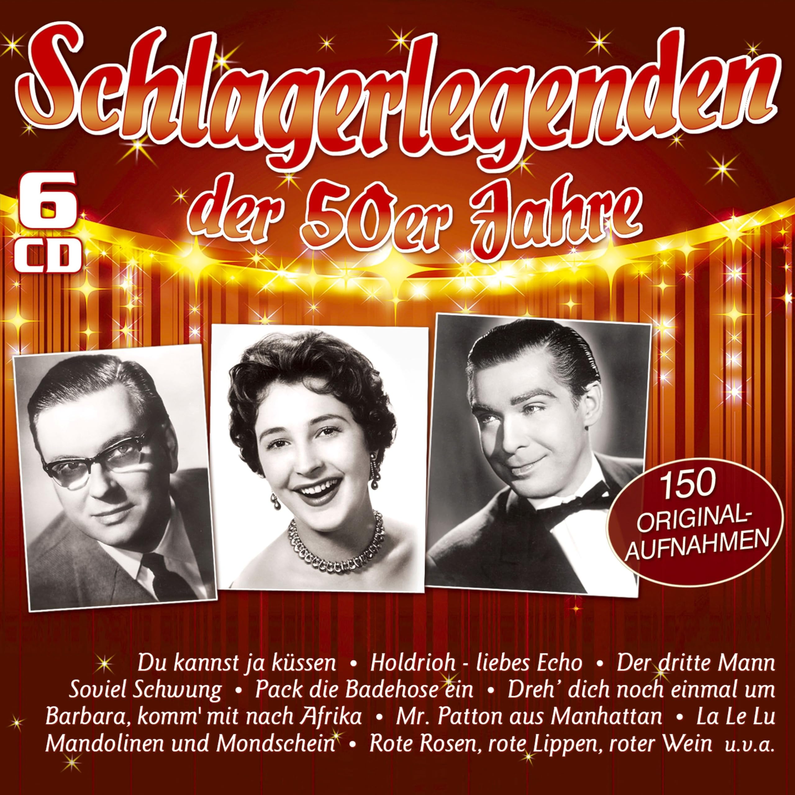 VARIOUS - SCHLAGERLEGENDEN DER 50ER JAHRE - 150 ORIGINALAUFNAHMEN