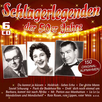 VARIOUS - SCHLAGERLEGENDEN DER 50ER JAHRE - 150 ORIGINALAUFNAHMEN