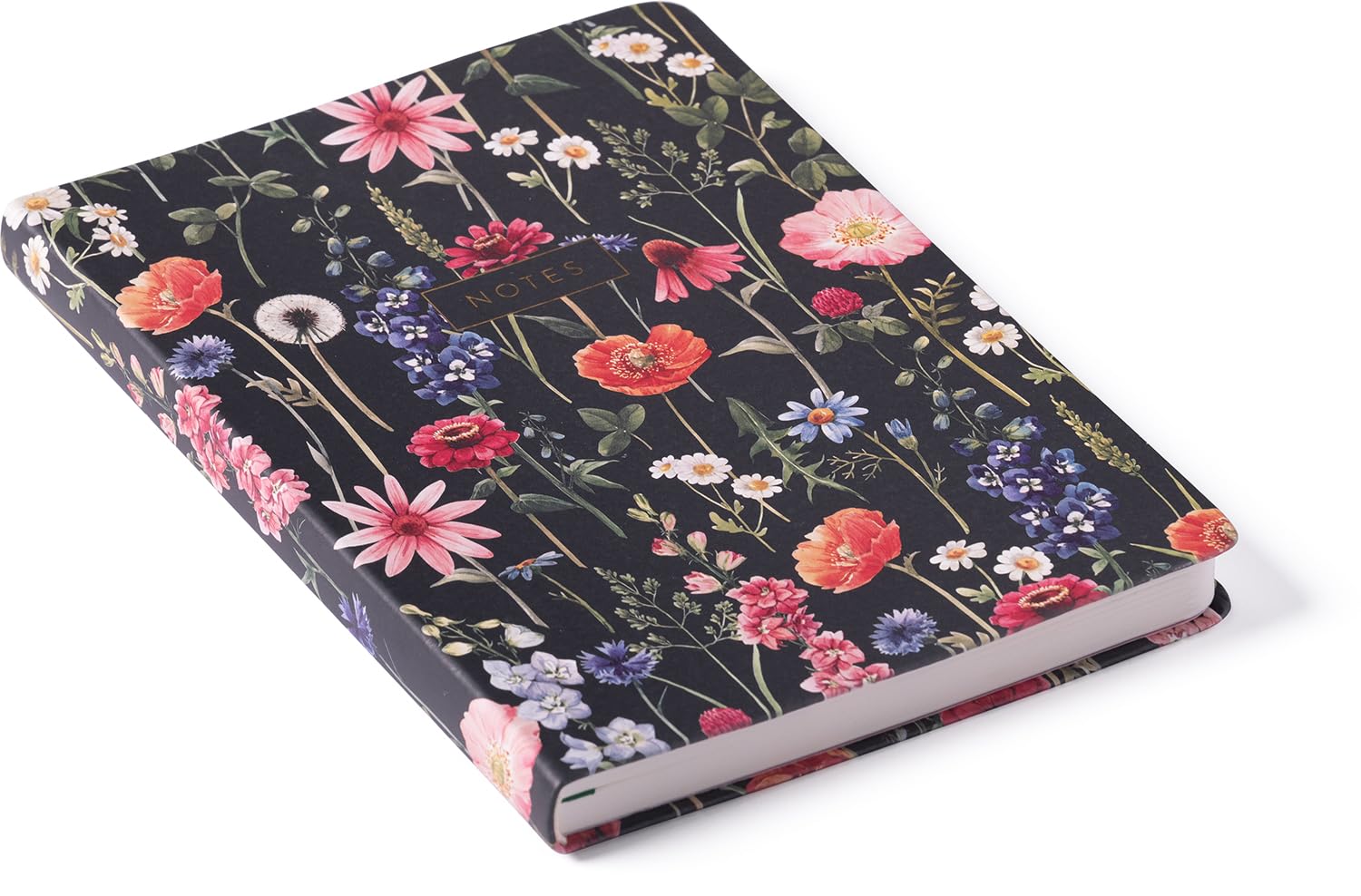Eccolo Medium Lined Journal Notebook, Flexi Cover, A5 Writing Journal, 256 Ruled Ivory Pages, Ribbon Bookmark, Lay Flat, Notebook for Work or School, Blossoms (5.75-x-8.25 inches)