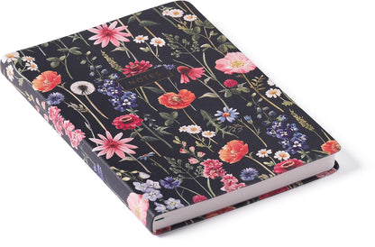 Eccolo Medium Lined Journal Notebook, Flexi Cover, A5 Writing Journal, 256 Ruled Ivory Pages, Ribbon Bookmark, Lay Flat, Notebook for Work or School, Blossoms (5.75-x-8.25 inches)
