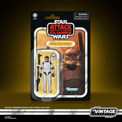Star Wars The Vintage Collection Phase I Clone Trooper Star Wars: Attack of the Clones 3.75 Inch Action Figure