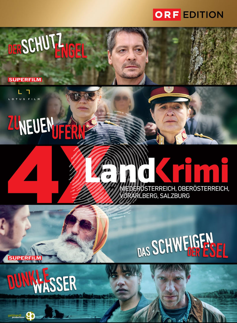 Landkrimi-Set 9: Der Schutzengel / Zu Neuen Ufern / Das Schweigen Der Esel / Dunkle Wasser