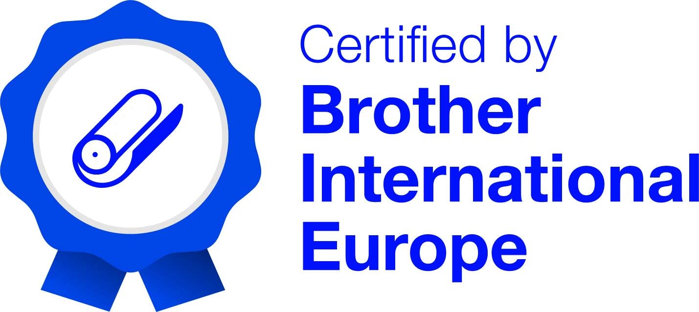 Brother BSP-1D300-110 Thermal Transfer Ink Ribbon, Black, Premium Wax/Resin, 110mm (W) x 300M (L), Brother Certified Supplies