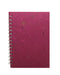 Pink Pig Cuaderno A5 de papel a rayas, 70 hojas, color morado