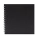 Pink Pig 8x8 Posh Silk Pig White Paper Sketchbook - Black