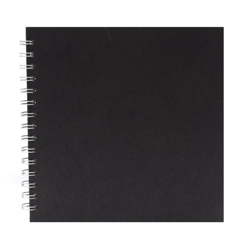 Pink Pig 8x8 Posh Silk Pig White Paper Sketchbook - Black