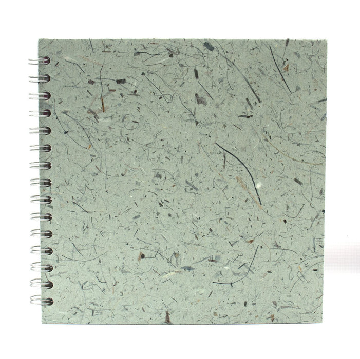 Pink Pig 8x8 Square Sketchbook | White Cartridge, 35 Leaves | Sea Grey