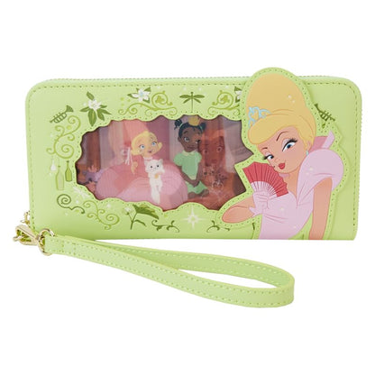 Loungefly Disney Princess and The Frog Tiana Lenticular Zip Around Kids Wallet Multi