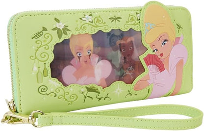 Loungefly Disney Princess and The Frog Tiana Lenticular Zip Around Kids Wallet Multi