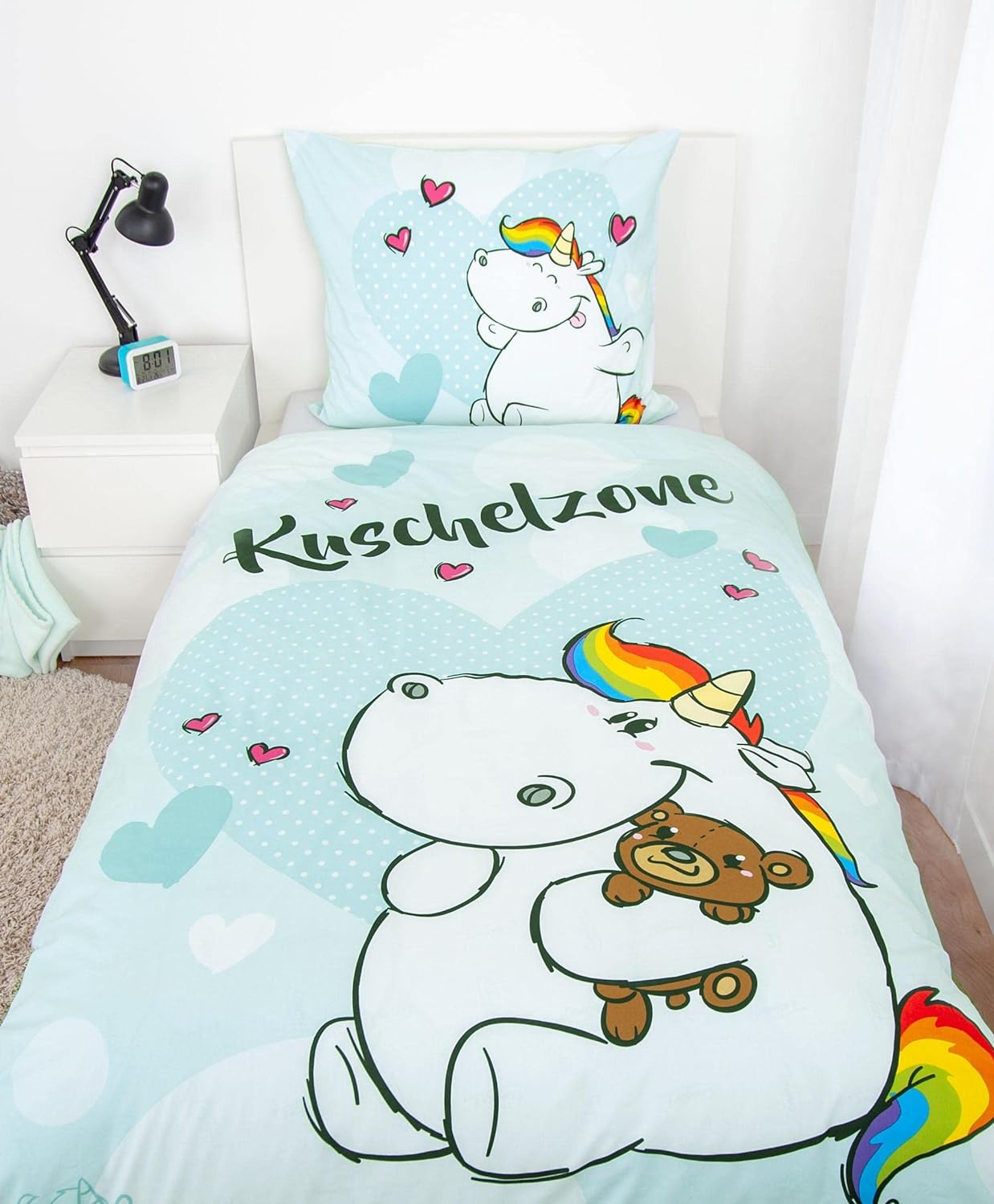 Herding - Pummeleinhorn Duvet Set Cuddle Zone 135 X 200 Cm / 80 X 80 Cm