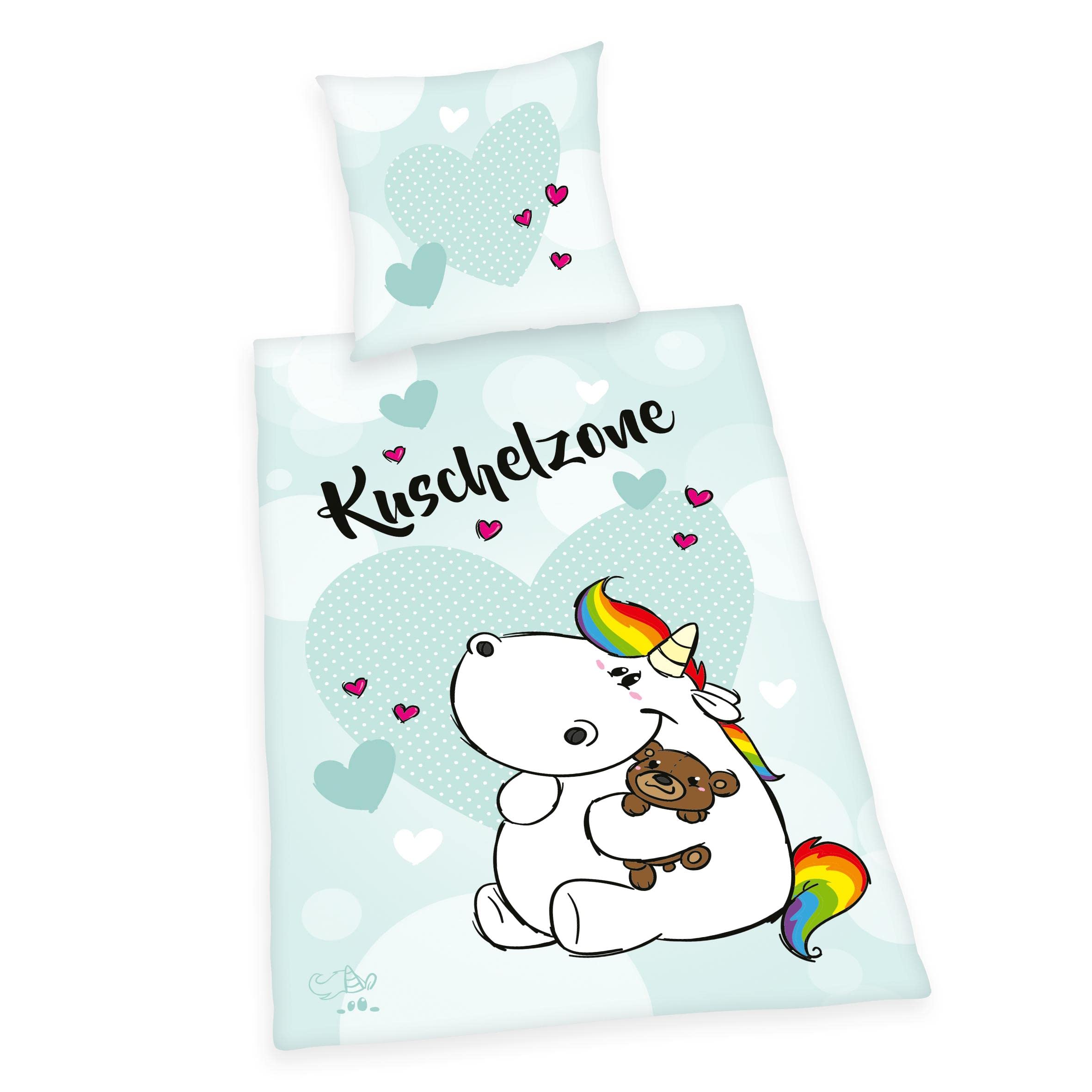 Herding - Pummeleinhorn Duvet Set Cuddle Zone 135 X 200 Cm / 80 X 80 Cm