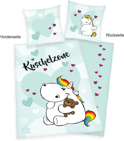 Herding - Pummeleinhorn Duvet Set Cuddle Zone 135 X 200 Cm / 80 X 80 Cm