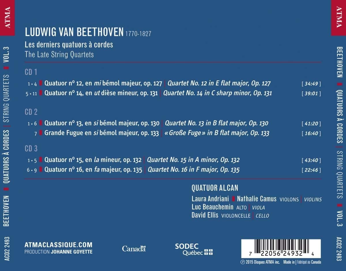 Beethoven: String Quartets,Vol.3.Op.127,131