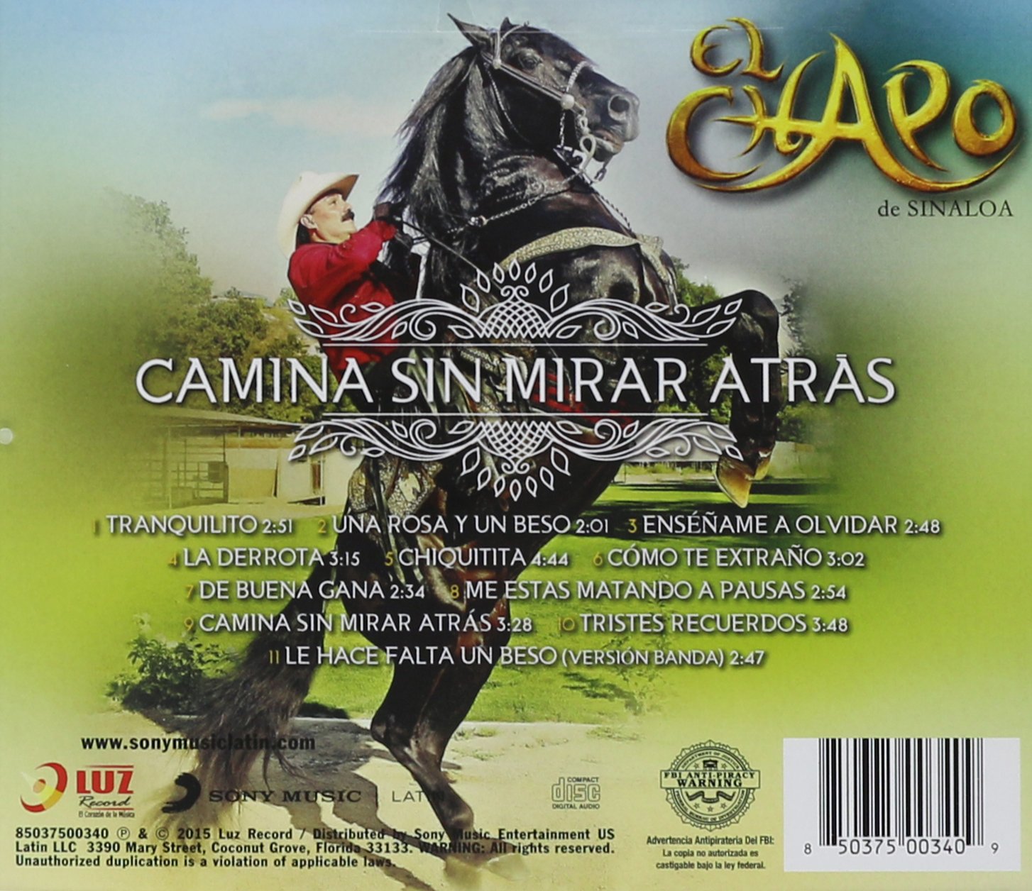 Chapo De Sinaloa-Camina Sin Mirar Atras