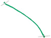 Plástico Whitecroft Esencial 127mm Ended Tesoro Tag - Verde (paquete de 100