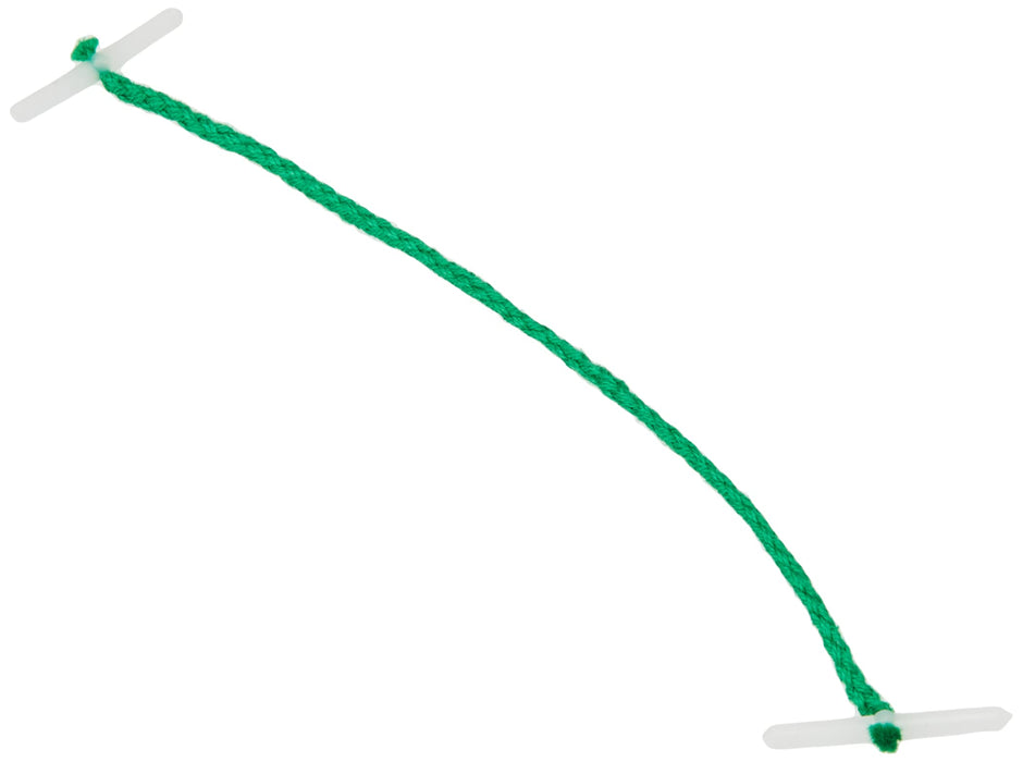 Plástico Whitecroft Esencial 127mm Ended Tesoro Tag - Verde (paquete de 100