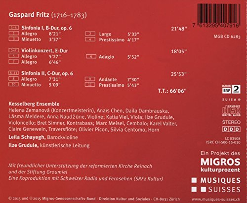 Sinfonien I und II/Violinkonzert