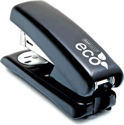 Rapesco 1084 ECO Half Strip Stapler, Black