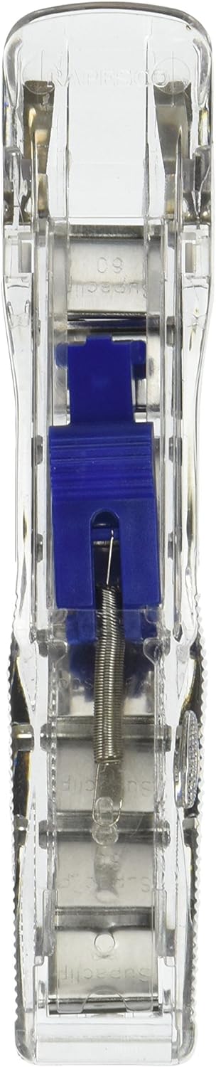 Rapesco RC6008SS Supaclip 60 See Through Heavy Duty Dispenser and 8 Stainless Steel Clips