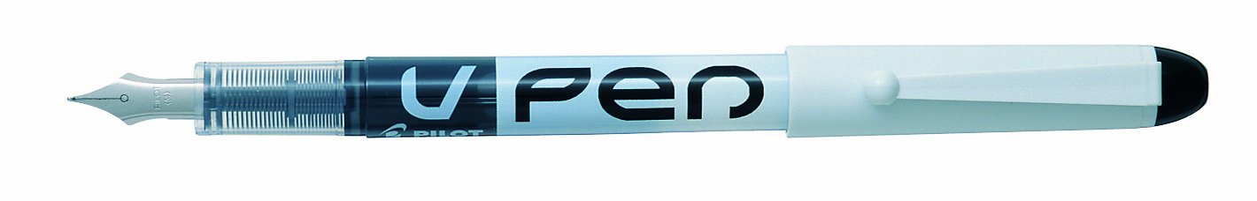 Pilot V Pen Disposable Fountain Pen - Black, Box of 12