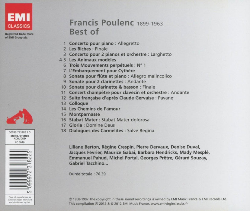 Poulenc : Best of