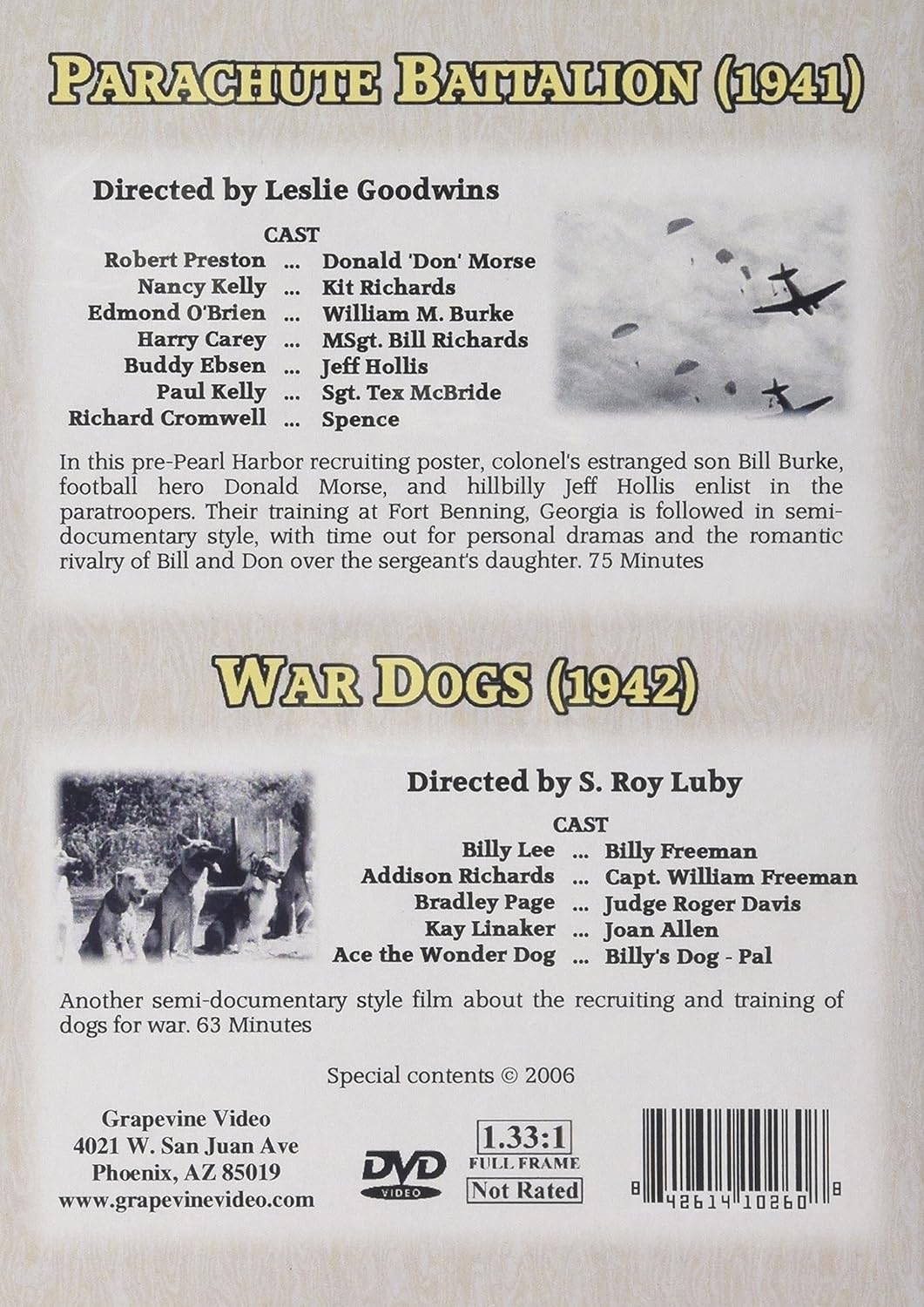 Parachute Battalion / War Dogs