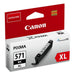 Canon CLI-571XL BK - Cartuccia certificata Canon - Formato XL - Nero - Imballaggio Cartone Riciclabile