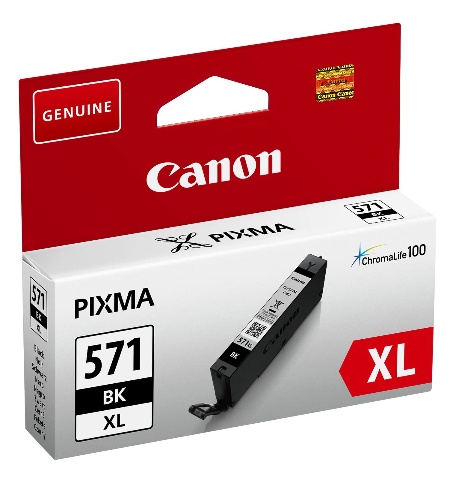 Canon CLI-571XL BK - Cartuccia certificata Canon - Formato XL - Nero - Imballaggio Cartone Riciclabile
