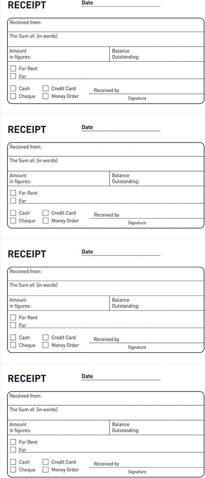 Challenge Duplicate Receipt Book 400048651,70x140mm
