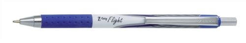 Zebra Pen Z-Grip Flight Retractable Ballpoint Pen, Medium Point, 1.0mm, Blue Ink, 12-Pack