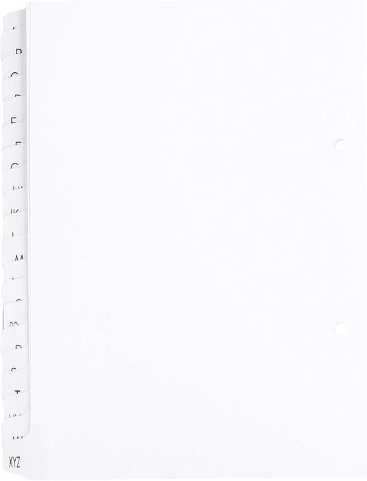 Concord Classic Index Mylar-reinforced Punched 2 Holes A-Z 20-Part A5 White Ref 07301/CS73 1 1