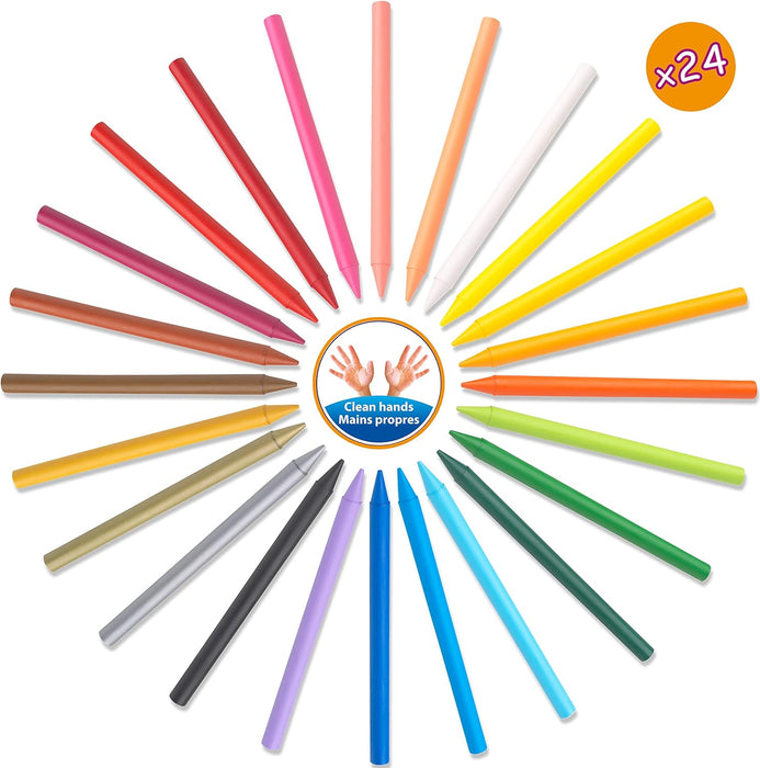 BIC Kids Plastidecor Colouring Crayons, Crayons for Drawing and Crafts, Assorted Colours