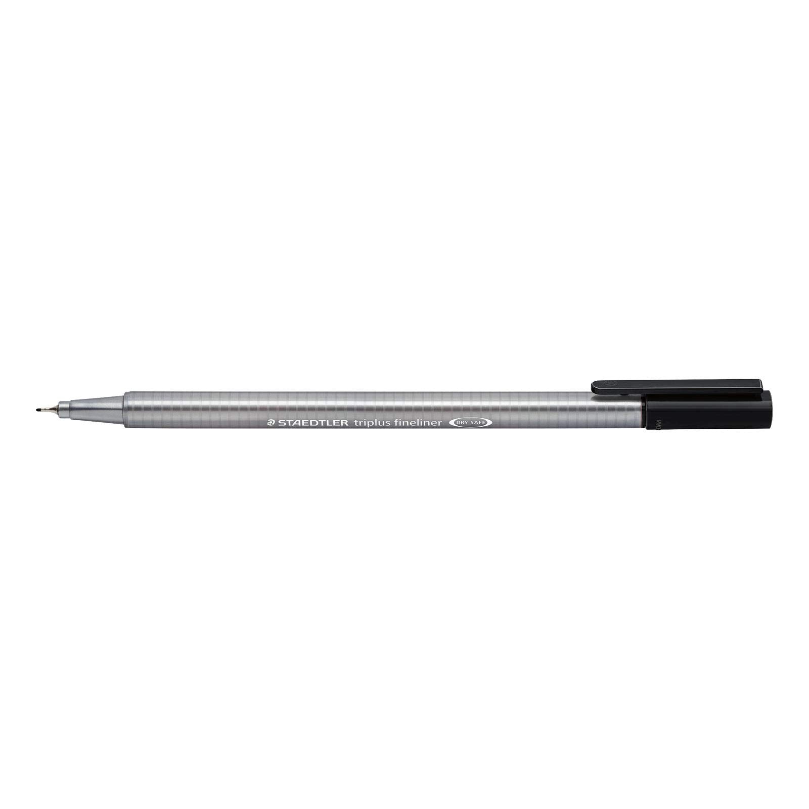 Staedtler Triplus Fineliner Pens, 0.3mm, Black, Pack of 10 (334-9