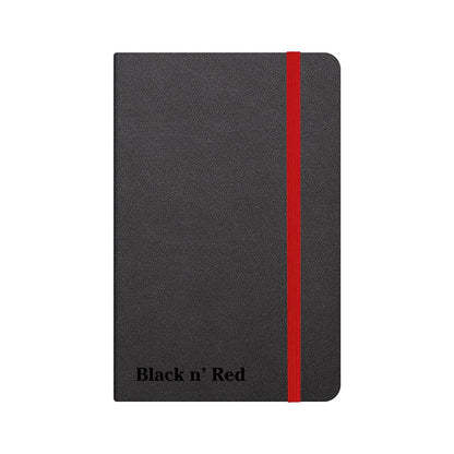 Black by Black n' Red A6 Journal - Ruled with Numbered Pages Hard Cover A6