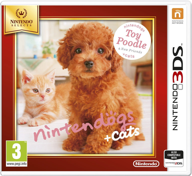 Nintendo Selects - Nintendogs + Cats (Toy Poodle + New Friends) (Nintendo 3DS) Nintendogs - Toy Poodle Single