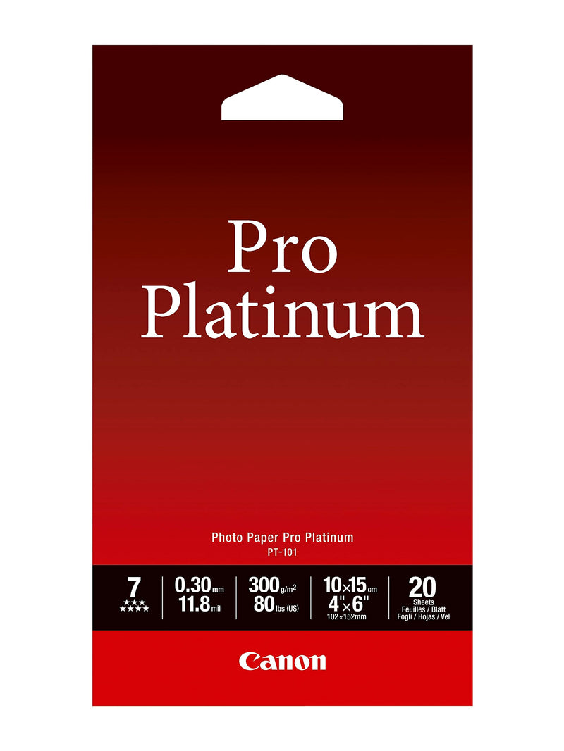 Canon Photo Paper Pro Platinum - Photo paper - 100 x 150 mm - 300 g/m2 - 20 sheet(s