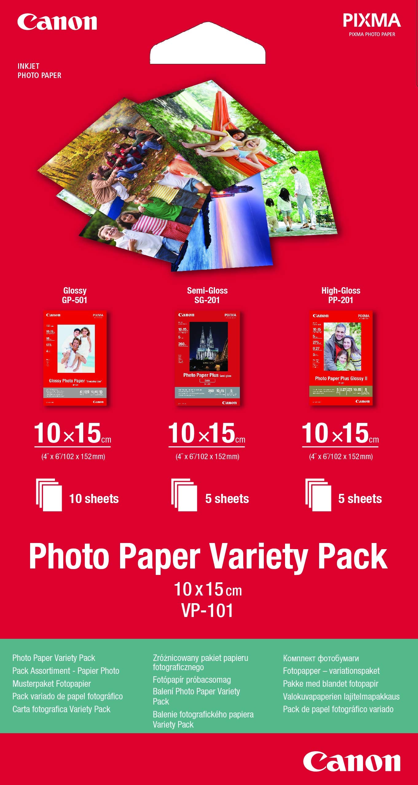 Canon A4 10 x 15 cm Photo Paper (Pack of 20